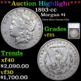 ***Auction Highlight*** 1893-cc Morgan Dollar $1 Graded vf35 By SEGS (fc)