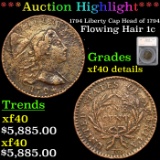 ***Auction Highlight*** 1794 Liberty Cap Head of 1794 Flowing Hair large cent 1c Graded xf40 details