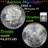 ***Auction Highlight*** 1881-s Morgan Dollar $1 Graded ms68 By SEGS (fc)
