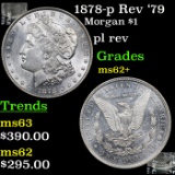 1878-p Rev '79 Morgan Dollar $1 Grades Select Unc