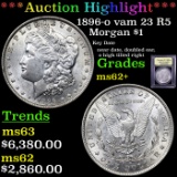 ***Auction Highlight*** 1896-o vam 23 R5 Morgan Dollar $1 Graded Select Unc By USCG (fc)