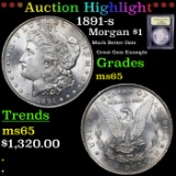 ***Auction Highlight*** 1891-s Morgan Dollar $1 Graded GEM Unc By USCG (fc)