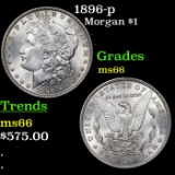 1896-p Morgan Dollar $1 Grades GEM+ Unc