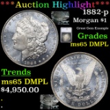 ***Auction Highlight*** 1882-p Morgan Dollar $1 Graded ms65 DMPL By SEGS (fc)
