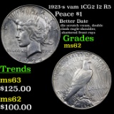 1923-s vam 1CG2 I2 R5 Peace Dollar $1 Grades Select Unc