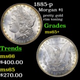 1885-p Morgan Dollar $1 Grades GEM+ Unc