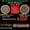 Mixed small cents 1c orig shotgun roll, 1917-d Wheat Cent, 1883 Indian Cent other end, Brandt Wrappe