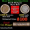 Mixed small cents 1c orig shotgun roll, 1919-S Wheat Cent, 1858 Flying Eagle Cent other end, Brandt