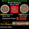 Mixed small cents 1c orig shotgun roll, 1918-S Wheat Cent, 1880 Indian Cent other end, Brandt Wrappe