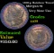 1898-p Rainbow Toned Morgan Dollar 1 Grades Choice AU/BU Slider