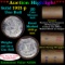 ***Auction Highlight*** Full solid date 1921-p Uncirculated Morgan silver dollar roll, 20 coins (fc)