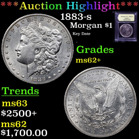 ***Auction Highlight*** 1883-s Morgan Dollar $1 Graded Select Unc By USCG (fc)