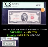 PCGS 1963 $2 Red seal United States Note FR-1513 Graded cu65 PPQ By PCGS