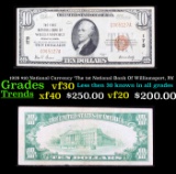 1929 $10 National Currency 'The 1st National Bank Of Williamsport, PA' Grades vf++