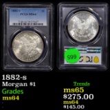 PCGS 1882-s Morgan Dollar 1 Graded ms64 By PCGS