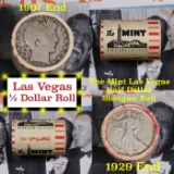 ***Auction Highlight*** Old Casino 50c Roll $10 Halves Las Vegas Casino The Mint 1907 Barber & 1929