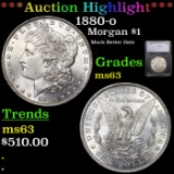 ***Auction Highlight*** 1880-o Morgan Dollar 1 Graded ms63 By SEGS (fc)