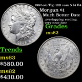 1892-o /o Top 100 vam 5 I4 R4 Morgan Dollar $1 Grades Select Unc