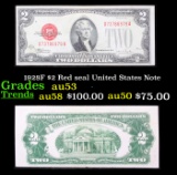 1928F $2 Red seal United States Note Grades Select AU