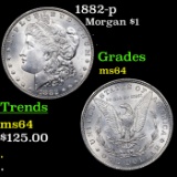 1882-p Morgan Dollar $1 Grades Choice Unc