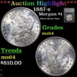 ***Auction Highlight*** 1887-s Morgan Dollar $1 Graded ms64 By SEGS (fc)