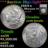 ***Auction Highlight*** 1884-s Morgan Dollar $1 Graded au58 details By SEGS (fc)