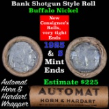 Buffalo Nickel Shotgun Roll in Old Bank Style 'Automat Horn & Hardart' Wrapper 1923 & S Mint Ends