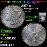 ***Auction Highlight*** 1897-o Morgan Dollar $1 Graded Choice AU/BU Slider+ By USCG (fc)