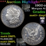 ***Auction Highlight*** 1902-o Morgan Dollar $1 Graded Select Unc+ DMPL By USCG (fc)