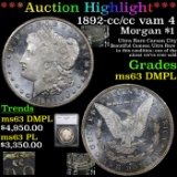 ***Auction Highlight*** 1892-cc /cc vam 4 Morgan Dollar $1 Graded ms63 DMPL By SEGS (fc)