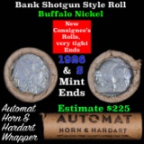 Buffalo Nickel Shotgun Roll in Old Bank Style 'Automat Horn & Hardart' Wrapper 1926 & S Mint Ends