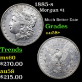 1885-s Morgan Dollar $1 Grades Choice AU/BU Slider+