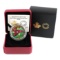 2014 $20 Red Trillium with Crystal Dew Drops -1oz  Pure Silver Coin