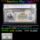 ***Auction Highlight*** PCGS 1902 $10 National Currency Rare Date Back President McKinley The 1st Na