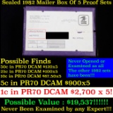 ***Auction Highlight*** Original sealed box 5- 1982 United States Mint Proof Sets (fc)