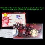 2000 Silver Proof Set Signed By Randy’L He-dow Teton (The Woman Who Posed For The Sacagawea $1)