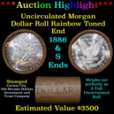 ***Auction Highlight*** 1886 & S Uncirculated Morgan Dollar Shotgun Roll (fc)