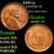 1910-p Lincoln Cent 1c Grades Choice+ Unc RB