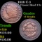 1828 C-3 Classic Head half cent 1/2c Grades vf details