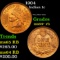 1904 Indian Cent 1c Grades Choice+ Unc RB