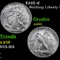 1945-d Walking Liberty Half Dollar 50c Grades Choice AU