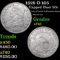 1829 O-105 Capped Bust Half Dollar 50c Grades xf+