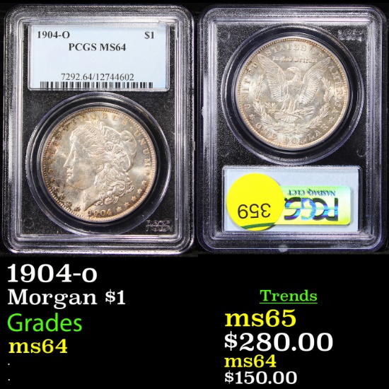 PCGS 1904-o Morgan Dollar $1 Graded ms64 By PCGS