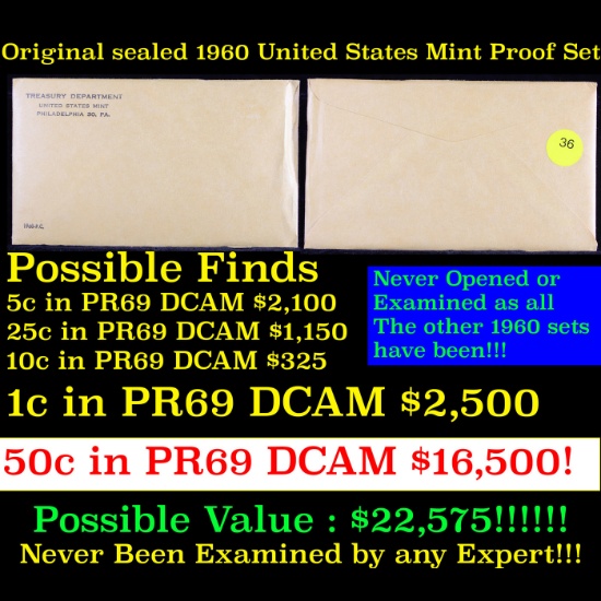 Original sealed 1960 United States Mint Proof Set