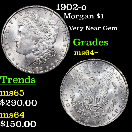 1902-o Morgan Dollar $1 Grades Choice+ Unc