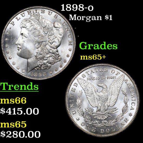 1898-o Morgan Dollar $1 Grades GEM+ Unc