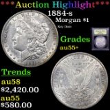 ***Auction Highlight*** 1884-s Morgan Dollar $1 Graded Choice AU+ By USCG (fc)