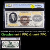 PCGS 1878 $5000 Bureau of Engraving & Printing Legal Tender Note CU Graded cu65 PPQ By PCGS