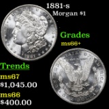 1881-s Morgan Dollar $1 Grades GEM++ Unc