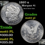 1897-s Morgan Dollar $1 Grades Select Unc PL